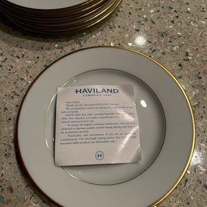 Limoges. Set of 6 small plates. Never used. Perfect condition.